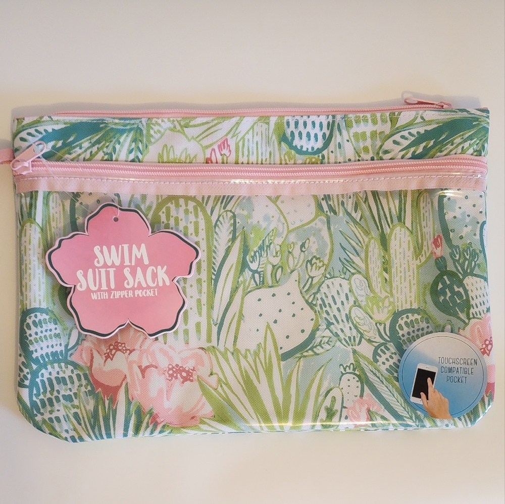 Floral Pink Wristlet Clutch